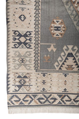 Caelvyr Grey & Beige Wool Rug