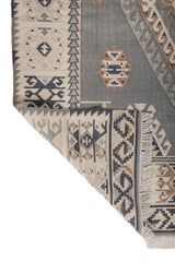 Caelvyr Grey & Beige Wool Rug