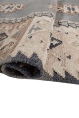 Caelvyr Grey & Beige Wool Rug