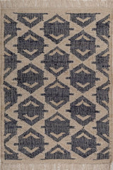 Valdren Deep Blue & Ivory Wool Rug