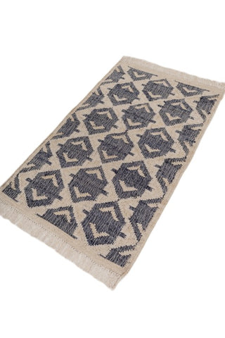 Valdren Deep Blue & Ivory Wool Rug