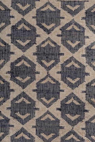 Valdren Deep Blue & Ivory Wool Rug