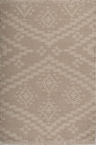 Mirage Taupe Wool Dhurrie