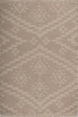 Mirage Taupe Wool Dhurrie