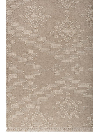 Mirage Taupe Wool Dhurrie