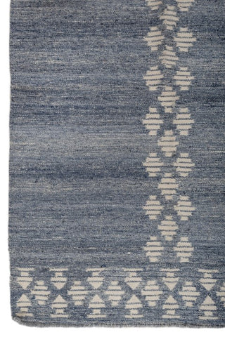 Aksum Blue Wool Dhurrie