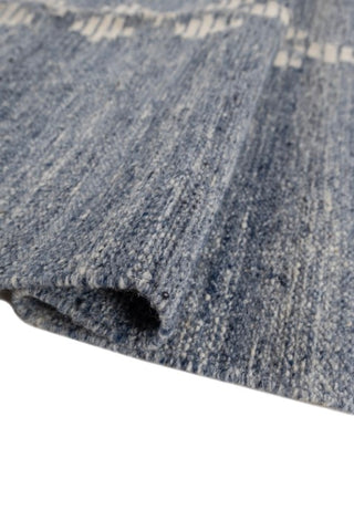 Aksum Blue Wool Dhurrie