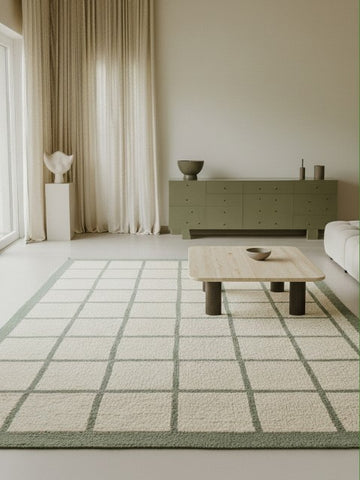 Griden Beige Wool Rug