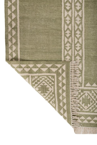 Asterlane Treetop White 4X6 Feet Dhurrie 100% Wool for Living Room,Bedroom,Home