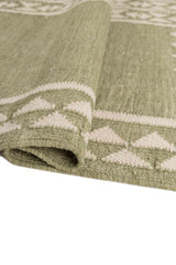 Nerune Green Wool Rug