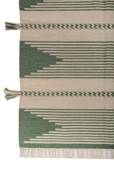 Arbor Green Wool Dhurrie