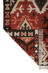 Tavren Brick Red Wool Rug