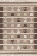 Cadence Brown Wool Dhurrie