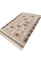 Cadence Brown Wool Dhurrie