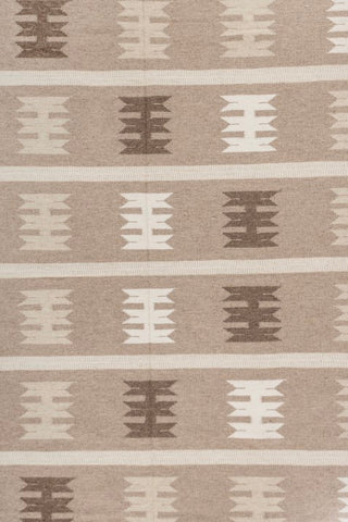 Cadence Brown Wool Dhurrie