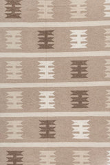 Cadence Brown Wool Dhurrie