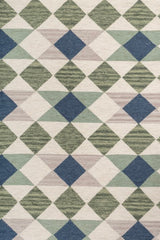 Arbor Green Wool Dhurrie