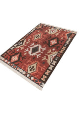 Darsen Rust Black Wool Rug
