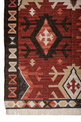 Darsen Rust Black Wool Rug