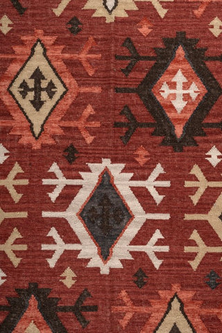 Darsen Rust Black Wool Rug