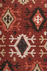 Darsen Rust Black Wool Rug