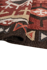 Darsen Rust Black Wool Rug