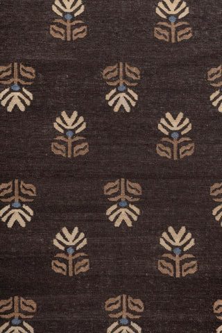 Umber Dark Brown Wool Rug