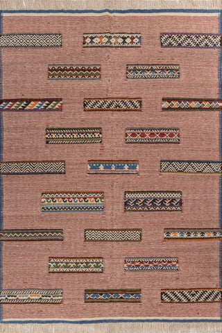 Velion Red Beige Wool Rug