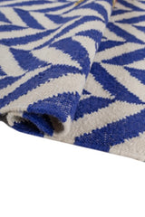 Pulse Blue Wool Dhurrie