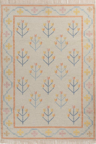 Elaris Sprig Ivory Wool Rug