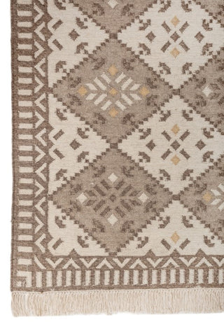 Rune Beige Wool Dhurrie
