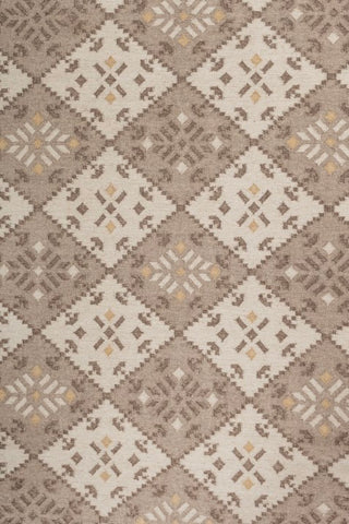 Rune Beige Wool Dhurrie