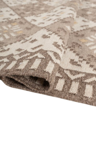Rune Beige Wool Dhurrie