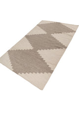 Totem Beige Wool Rug