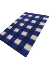 Axis Blue Wool Dhurrie