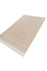 Braid Beige Wool Dhurrie