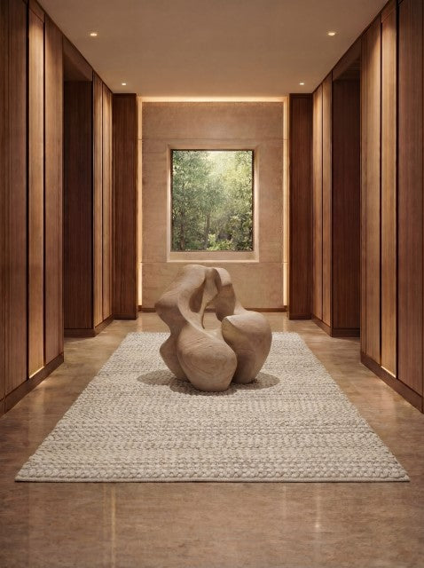 Velin Warm Ivory Wool Rug