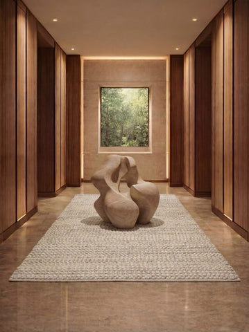 Velin Warm Ivory Wool Rug