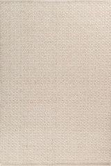 Ecru Off White Wool Rug