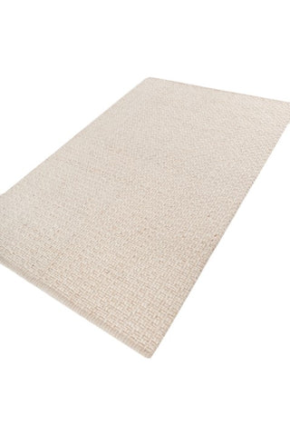 Ecru Off White Wool Rug