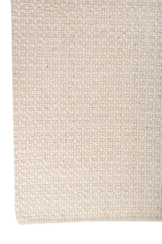 Ecru Off White Wool Rug