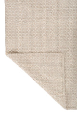 Ecru Off White Wool Rug