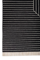 Axion Black White Wool Rug