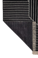 Axion Black White Wool Rug