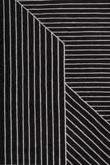 Axion Black White Wool Rug