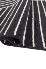 Axion Black White Wool Rug