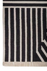 Vectra Black Wool Rug