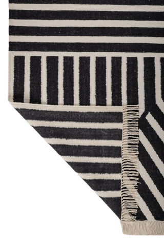 Vectra Black Wool Rug