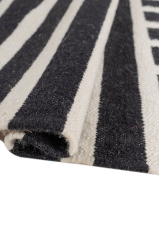 Vectra Black Wool Rug