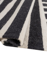 Vectra Black Wool Rug